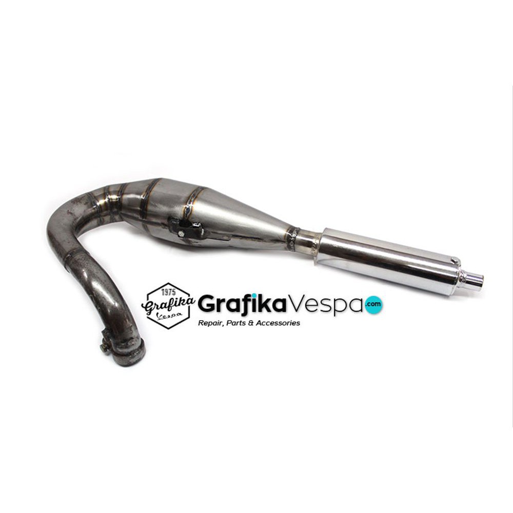Knalpot Racing Rizz Vespa Buang Kiri Super Sprint PX Exce bac 83