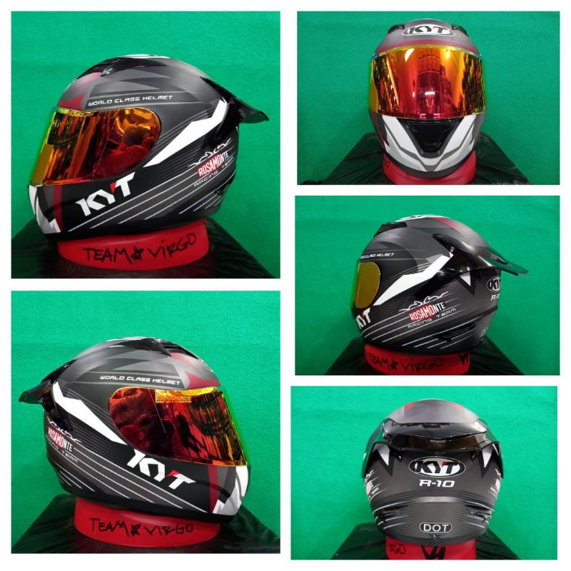 Helm KYT r10 motif _ kyt R10 paket ganteng seri 3