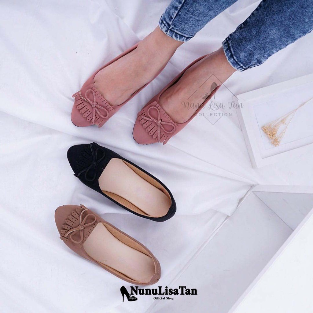 COD Diskon Aneka Flat shoes Balet Sepatu teplek wanita