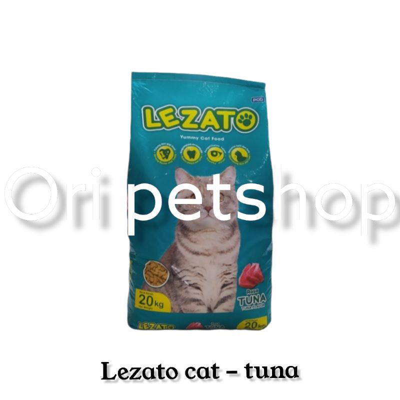 ( 2x ) LEZATO Adult Tuna Flavour Dry Food Makanan Kucing dewasa 1kg