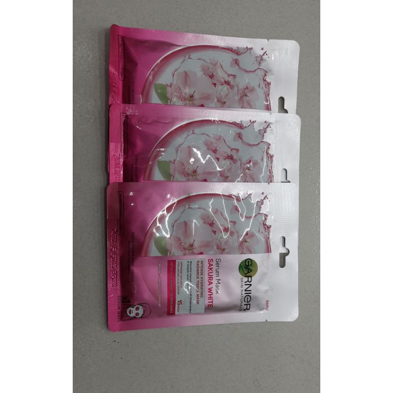 Garnier serum mask sakura white