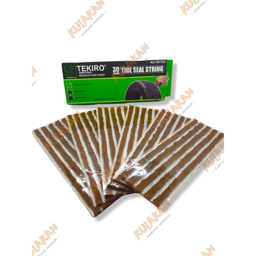 Obat Tambal Ban Tekiro Cacing Tubeless Tekiro Isi 5pcs Tire Seal String Tekiro 1 Strip Pakan Ban Tubeless Tekiro Tubles Tubeles