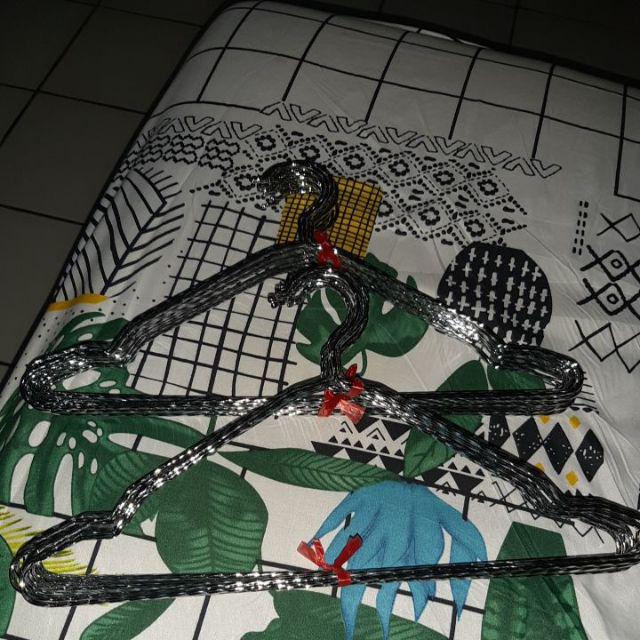 Hanger Gantungan Besi Ulir Chrome Stainless 12 Pcs