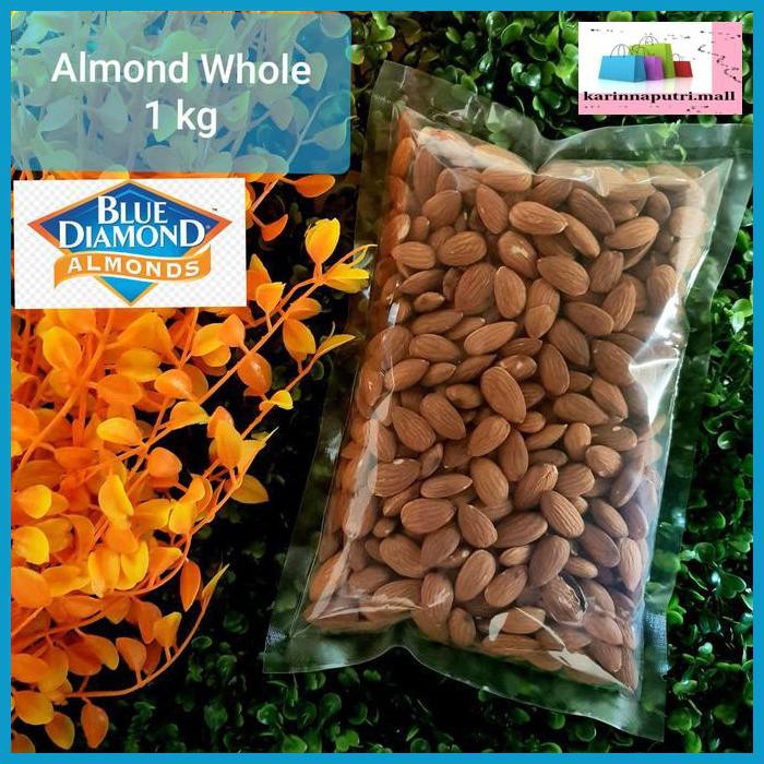 

E5Ewsfg- Kacang Almond Whole Mentah / Raw Almond Whole - 1 Kg 78Itjyhf-