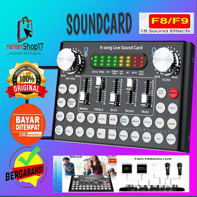 SOUNDCARD BROADCAST F8/F9 / LIVE MIXER F8 F9 PROFESSIONAL EXTERNAL AUDIO USB / SOUND CARD F8/F9/ SOUND CARD F007 / MIXER F007 / SOUNDCARD F007