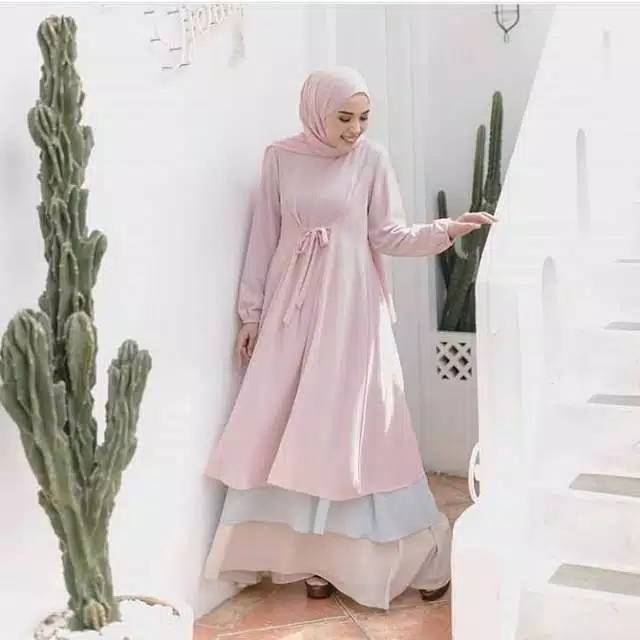 Heima dress baju gamis pakaian wanita fashion muslim