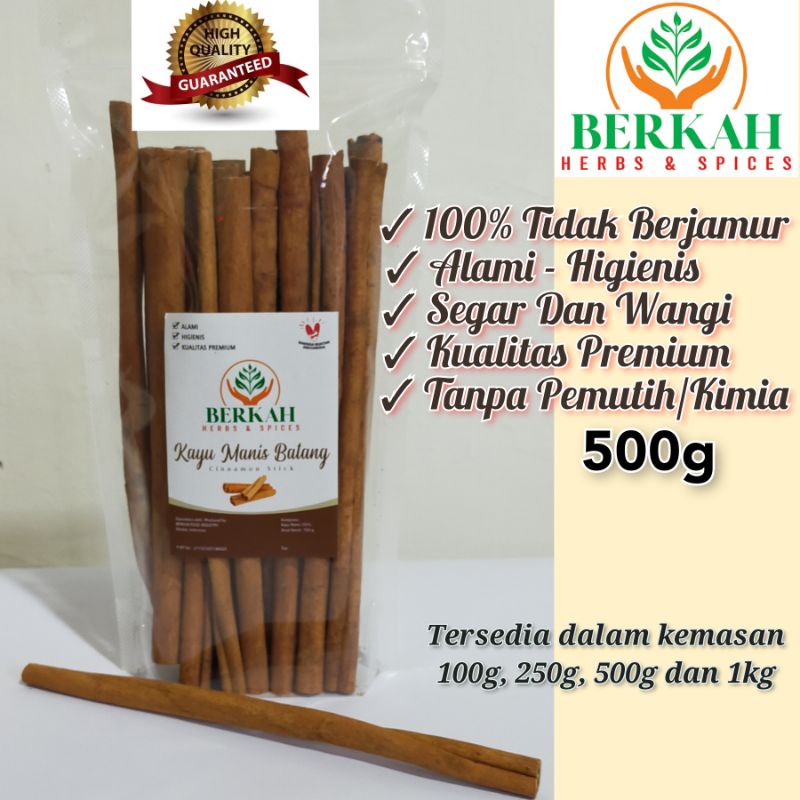 

Kayu Manis Batang Batangan Asli 500gr Rempah Jsr Cinnamon Sticks Kualitas Premium Grade AAA / Super