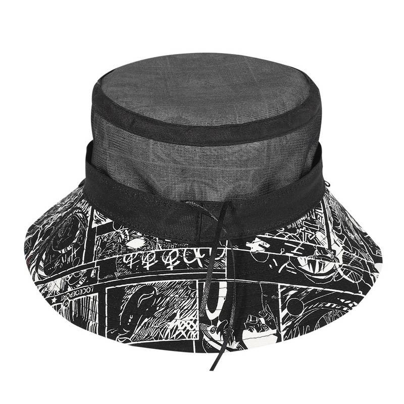 Topi Bucket Motif Print Anime One Piece Luffy Untuk Pasangan