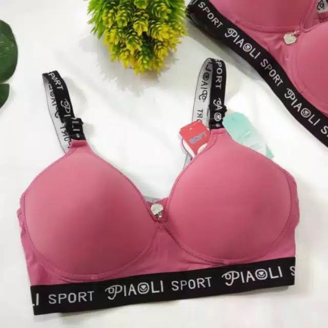 Sport Bra Merk Piaoli 389 Size 36 - 42 Tanpa Kawat Nyaman kualitas bagus Import