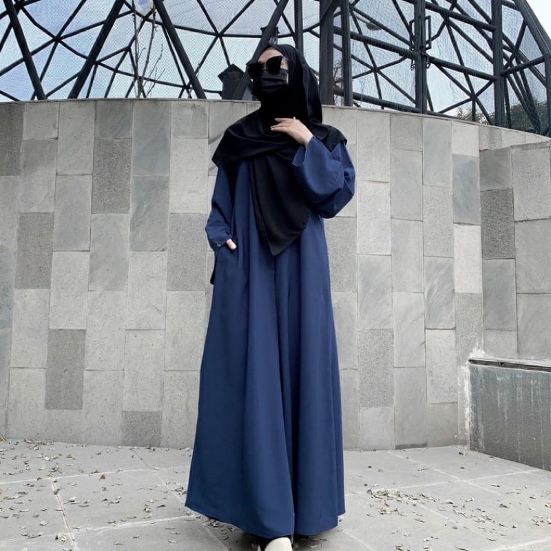 Abaya hitam polos Abaya turkey baju wanita umroh Abaya arab hitam basic polos 2023