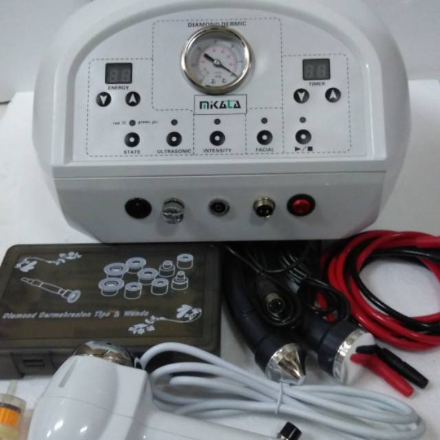 Alat facial 3fungsi mikata micro dermabrasi-setrika wajah-ultrasound