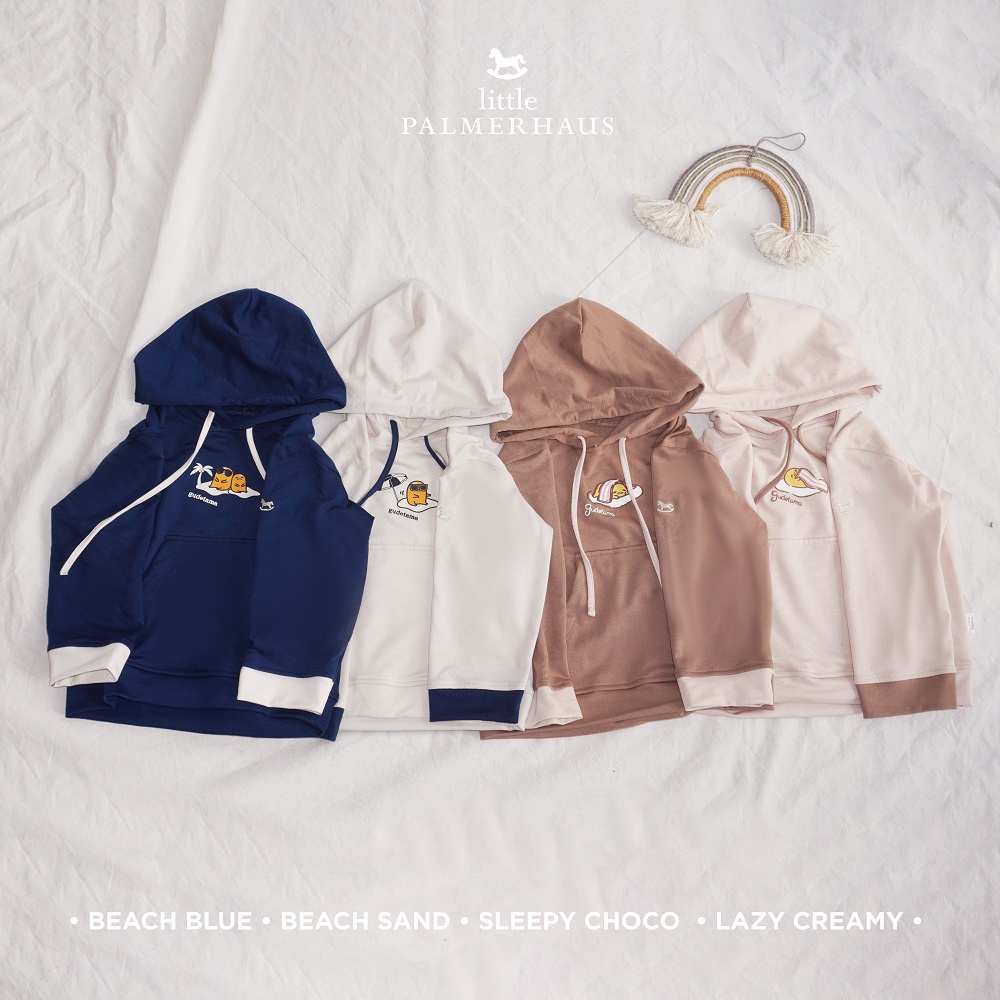 PROMO 7.7 PROMO BAJU LEBARAN Little Palmerhaus - Pocket Hoodie Gudetama Hoodie Anak Pakaian Baju Anak 1 - 6 Tahun