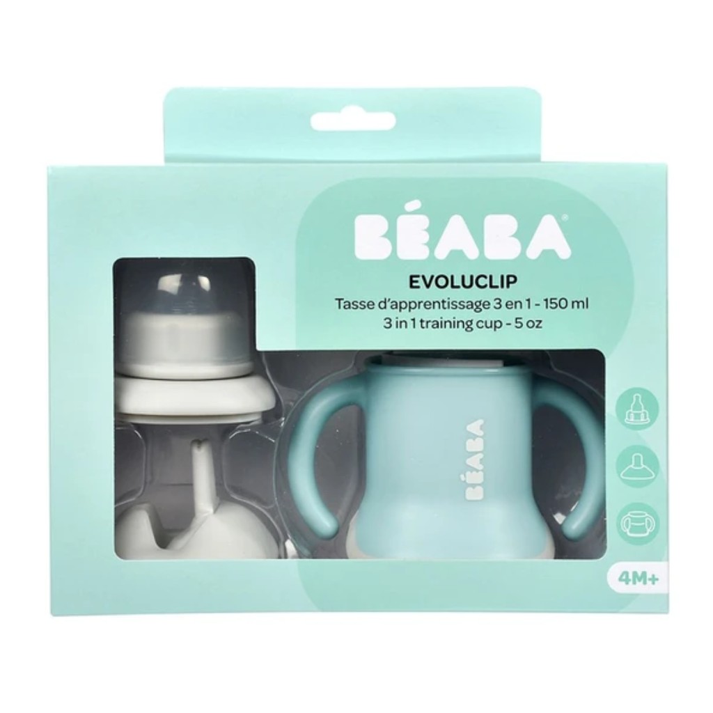 Beaba Evoluclip 3 In 1 Training Cup Gelas Anak 150 ml - Sippy Cup Botol Minum Anak Bayi Tempat Bottle