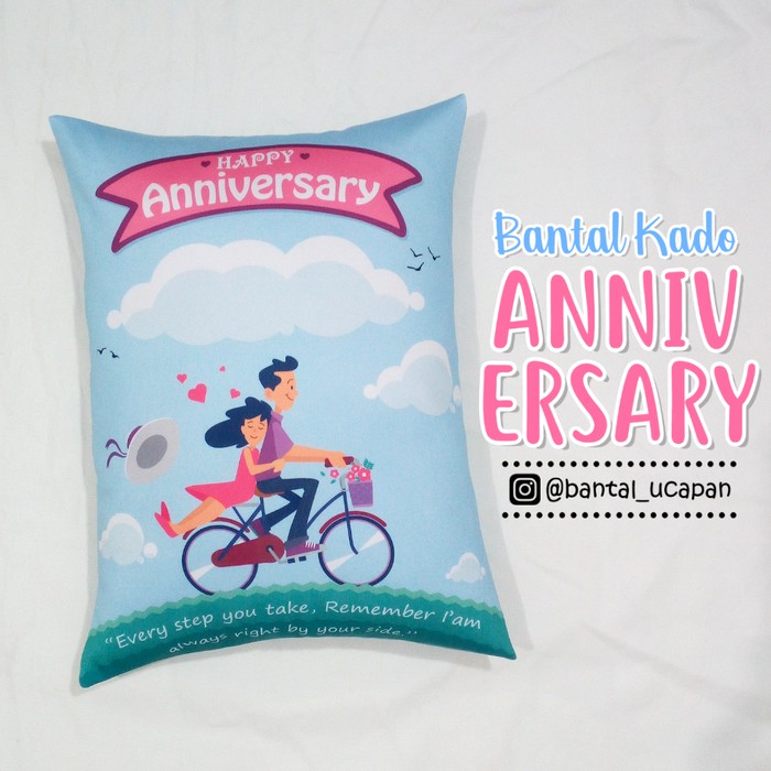 

BMR-116 Bantal Kado & Hadiah Anniversary Tema Ber217an 30x40cm - Ready