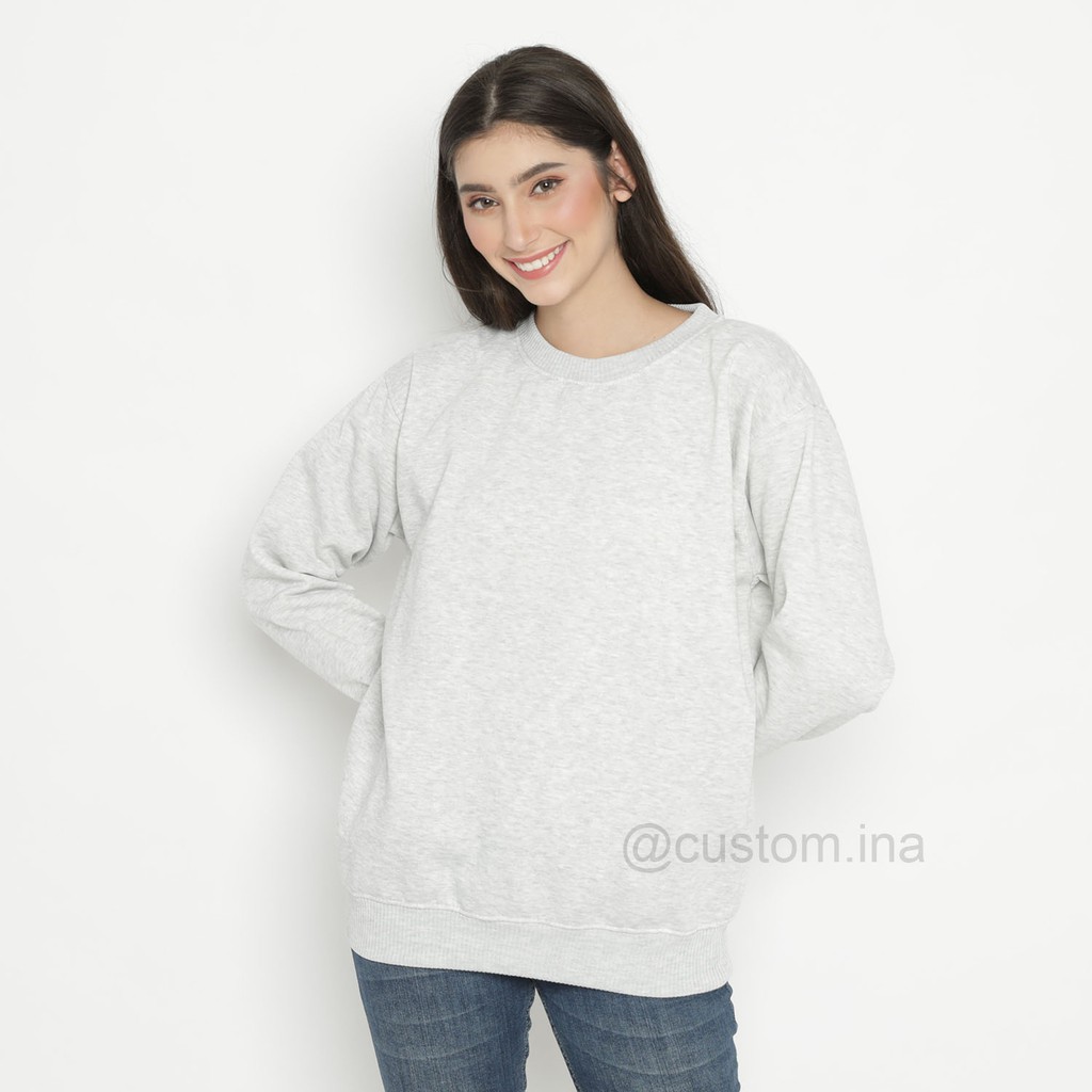 Basic Sweater Polos Misty 68 Crewneck Sweatshirt Pria Wanita Size M - XXXL-1