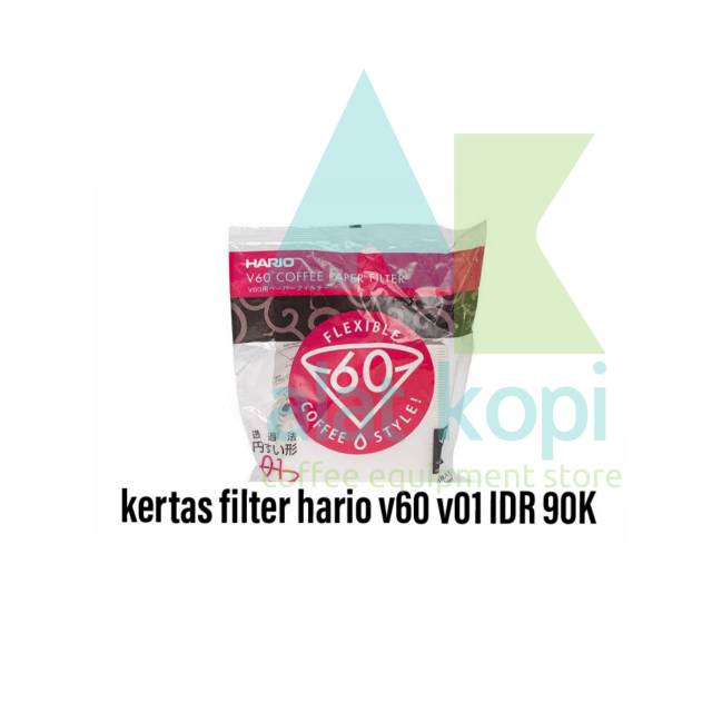 Kertas filter hario v60 -01 100W