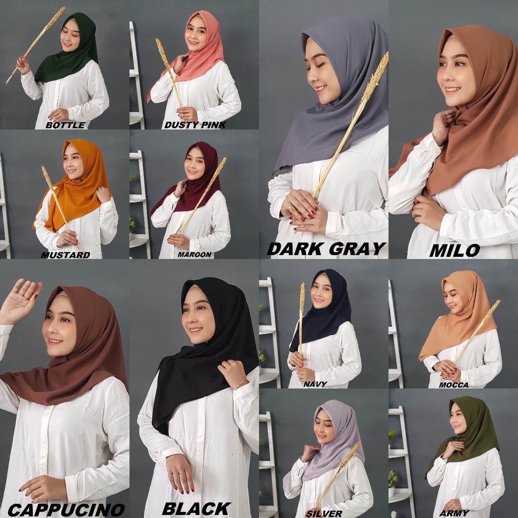 115X115cm Hijab Segi Empat Diamond