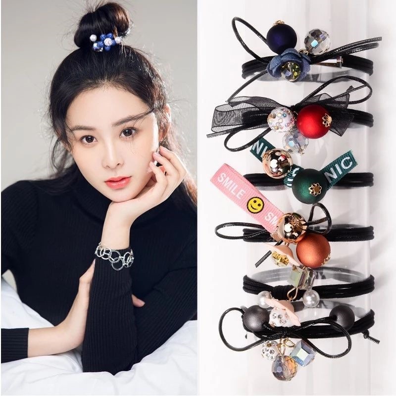 Watchyou - B0005 6Pcs / Set Murah Ikat Rambut Korea Kotak Korea Wanita Flowers