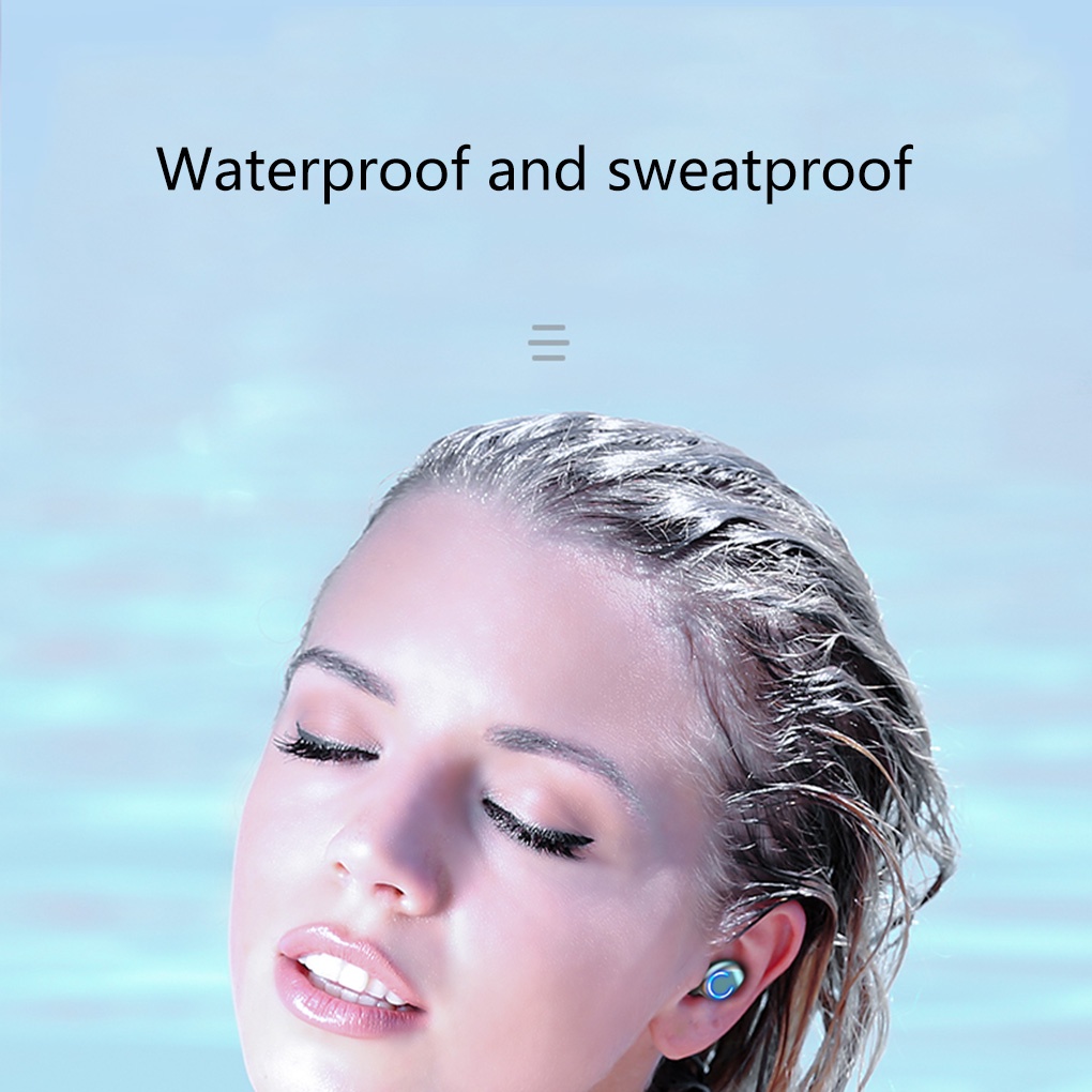 ⚡YZ (COD) F9-9C Headset Bluetooth 2200mah Power Bank TWS with Mic 9D Bass Stereo Handset Water Proof Earbud 5.1 Wireless Earphone Henset