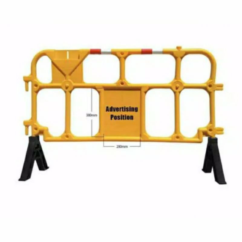 Palang Jalan Plastik ( Murah ) Safety Fance Portable Plastic -Road Berrier