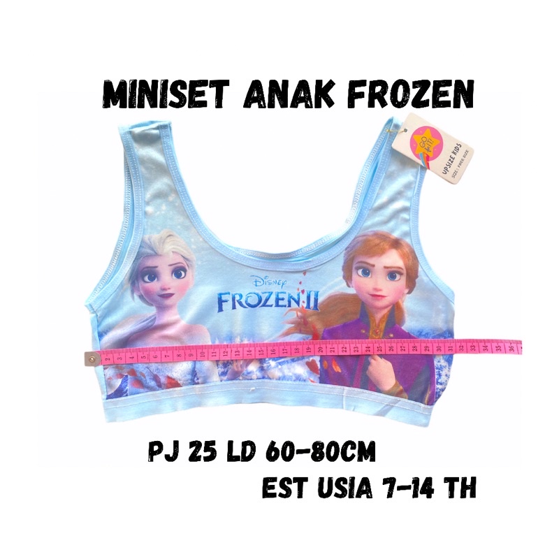 Miniset Anak Perempuan Remaja SD SMP Frozen Beha BH Bra Remaja Mini Set Anak Perempuan SD SMP Fozen