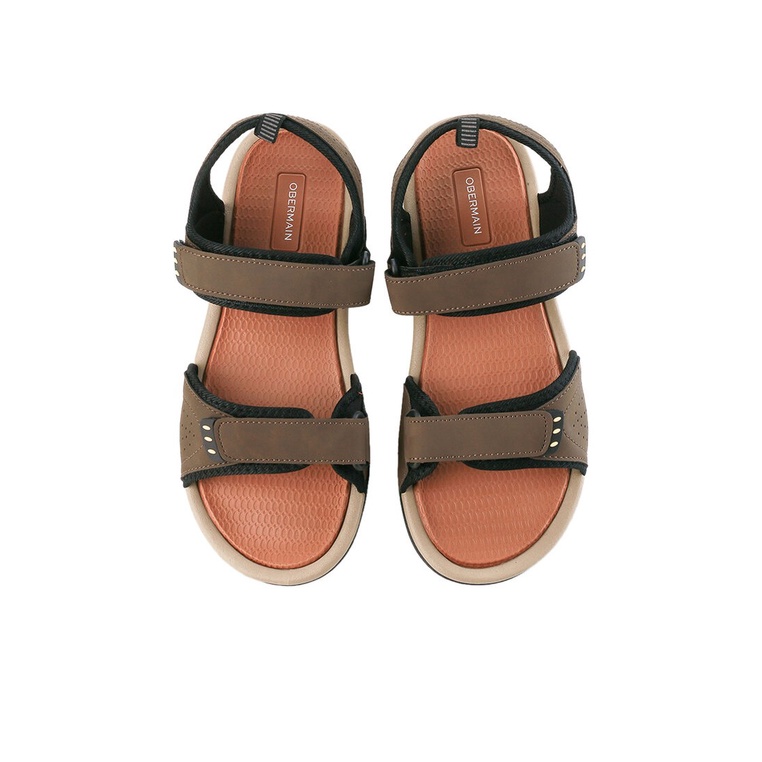 SANDAL SLINGBACK OBERMAIN PRIA ORIGINAL CASUAL OUTDOOR BROWN OM20