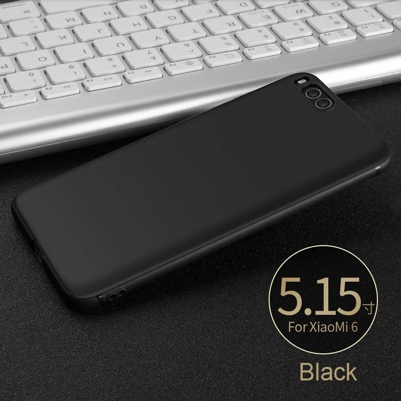 CASE XIAOMI MI6 MI 6 SOFT CASE MATTE BLACK DOFF SLIM FIT CASE