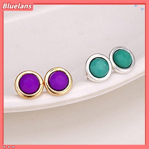 6 Pasang / Set Anting Stud Bentuk Geometris Untuk Wanita