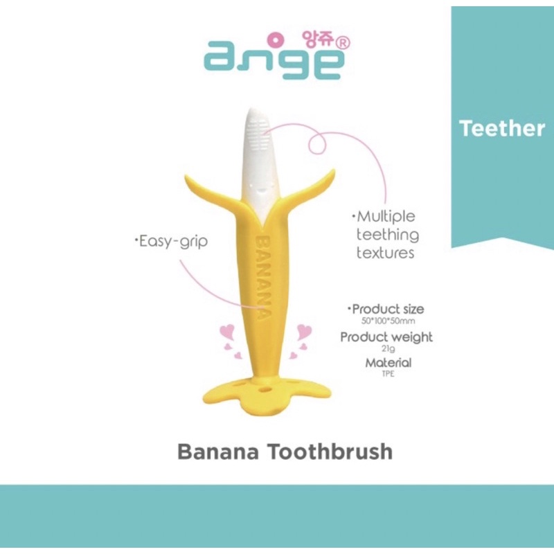 ANGE  BANANA Toothbrush Teether/Gigitan bayi