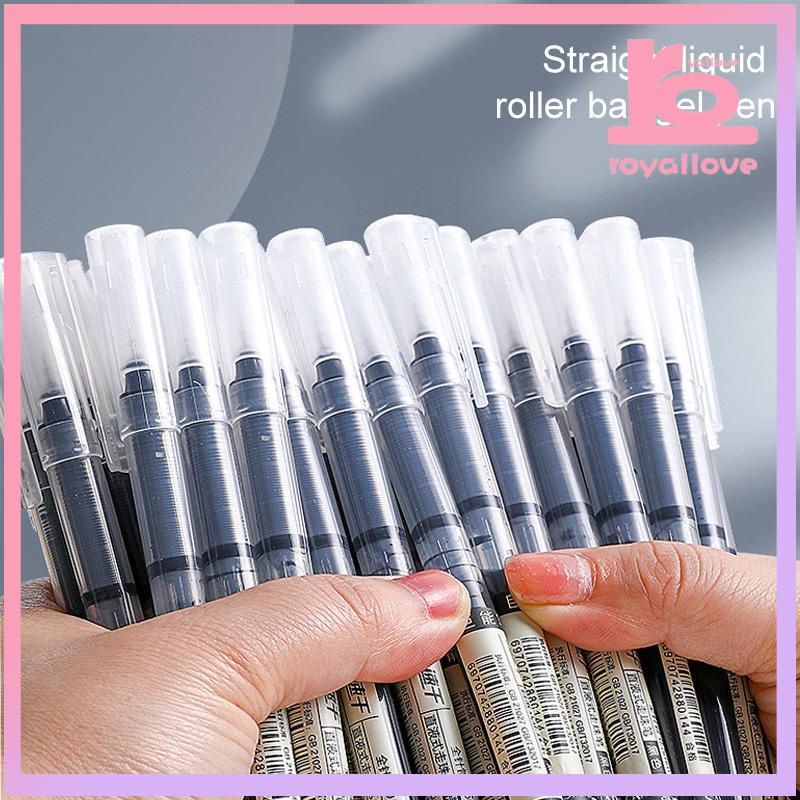 

COD✨0.5mm Tip Lurus Cair Roller Ball Pen Kantor Tabung Jarum Penuh Siswa Ujian Gel Pena-love
