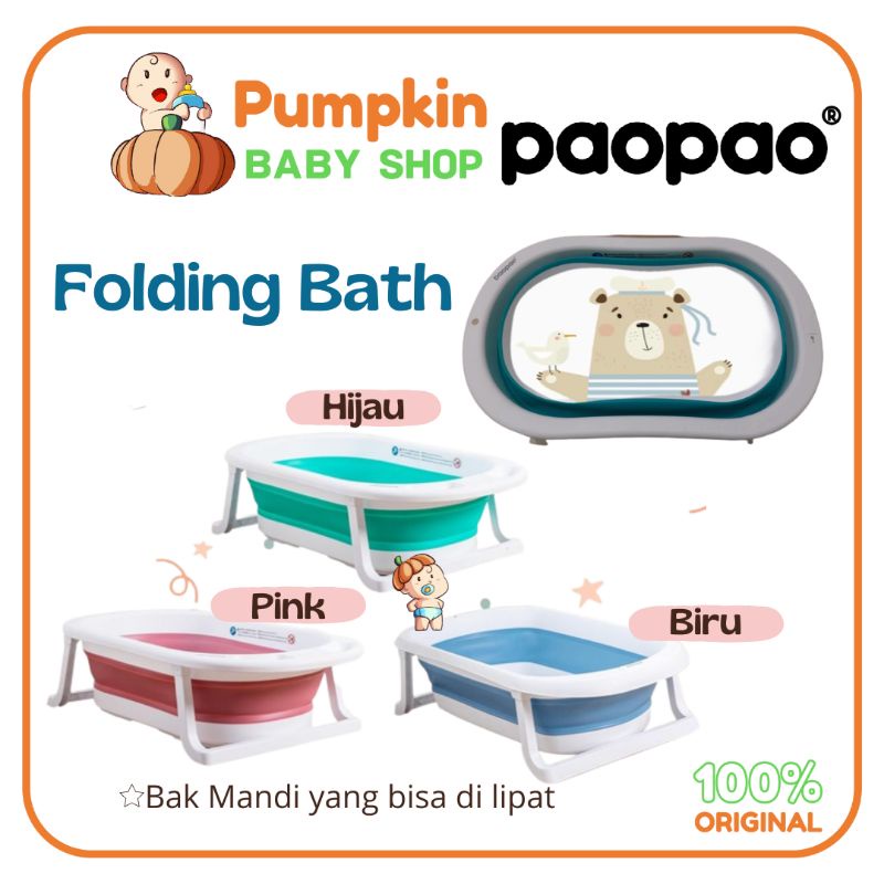 Paopao Folding Bath / Paopao Bak mandi Lipat / Bak mandi lipat bayi