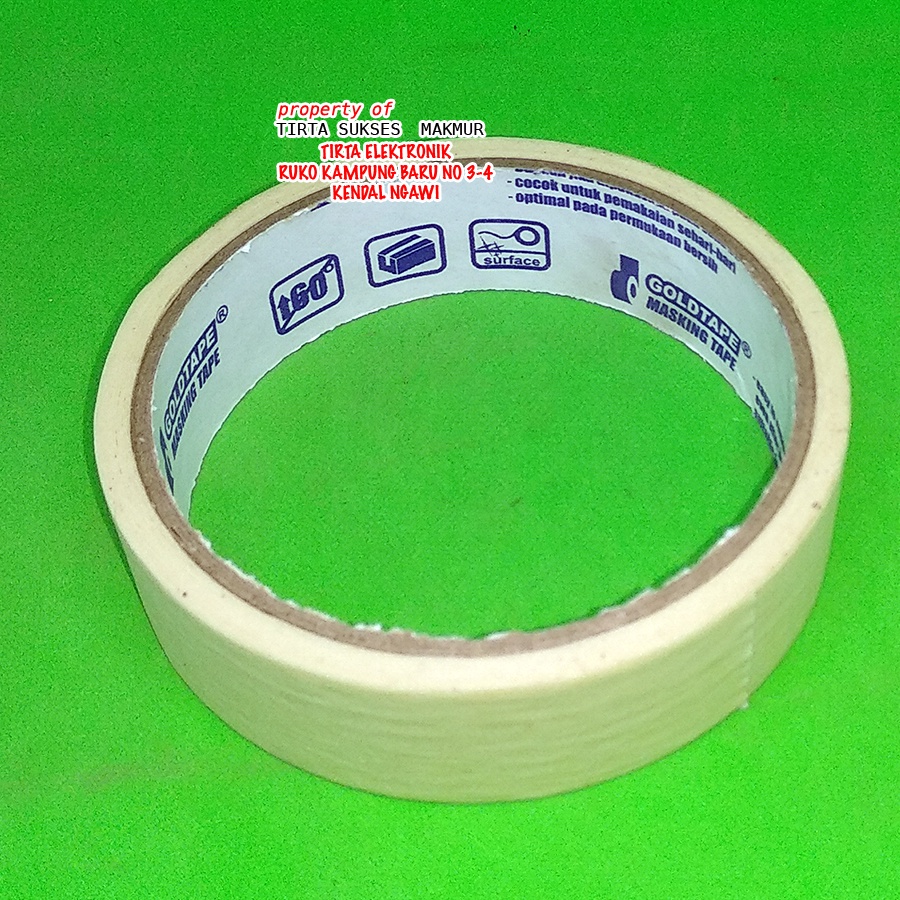 

solasi kertas masking tape mini isolasi kertas 1 inch / 24 mm