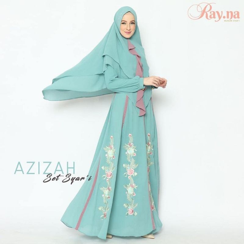 Ready Stock Azizah Set Syari Original Rayna