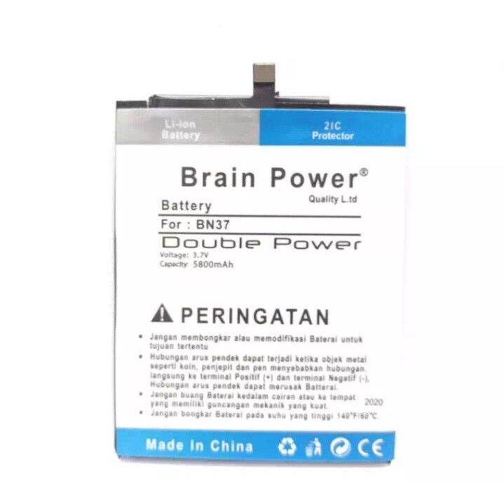 Battery Xiaomi BN37 Baterai Batre Xiaomi Redmi 6A Redmi 6 / BN 37 Double Power 2ic Brain Power