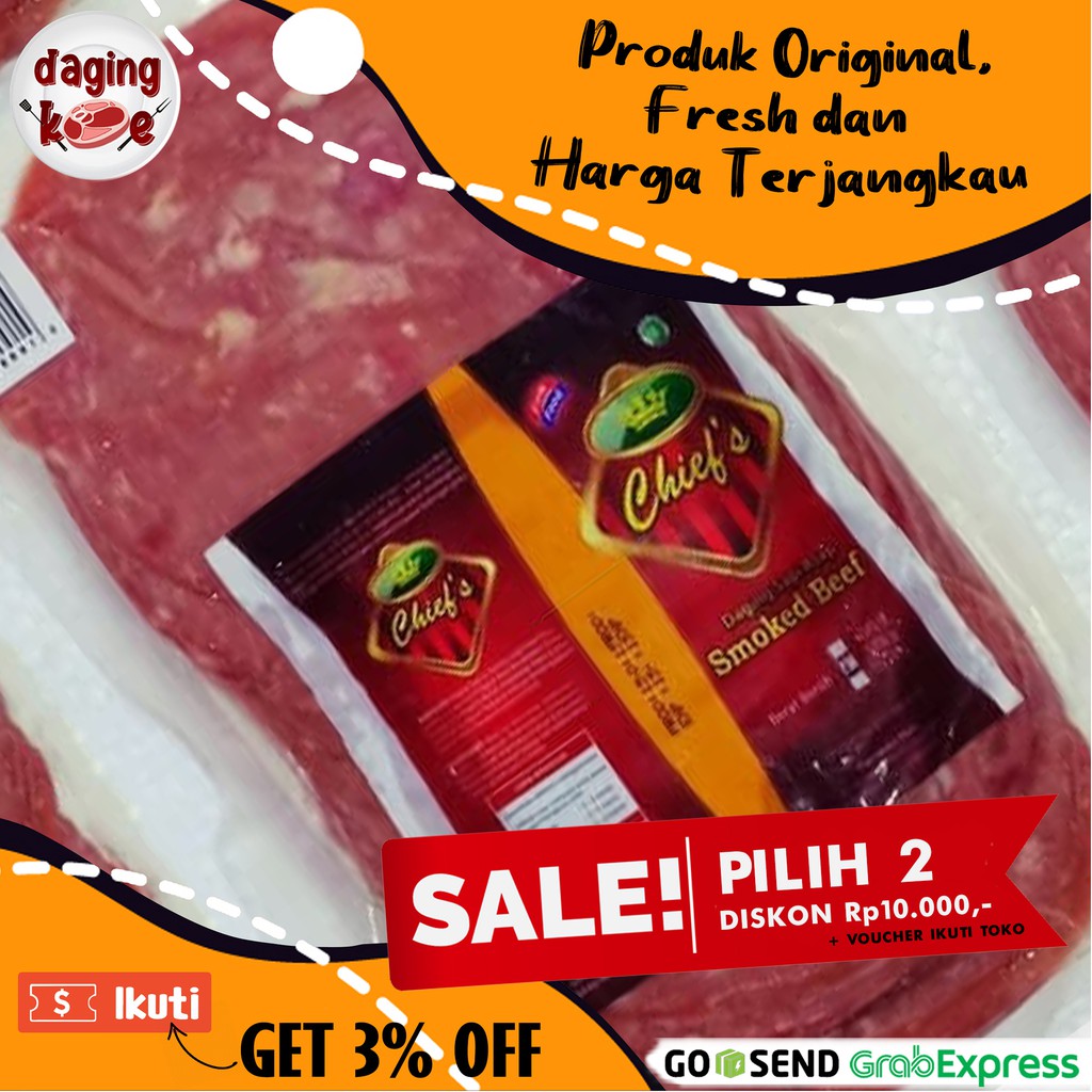 

DAGING SMOKED BEEF KEMFOOD SUPER PREMIUM 500 gr DK133
