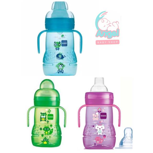 MAM trainer+220 ml biru,hijau,pink