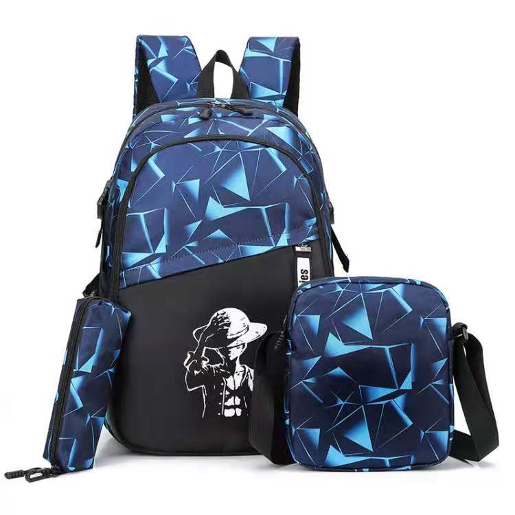 Highland Tas Ransel Pria 3in1 Luminous Backpack Unisex Tas Punggung Sekolah Import TR807