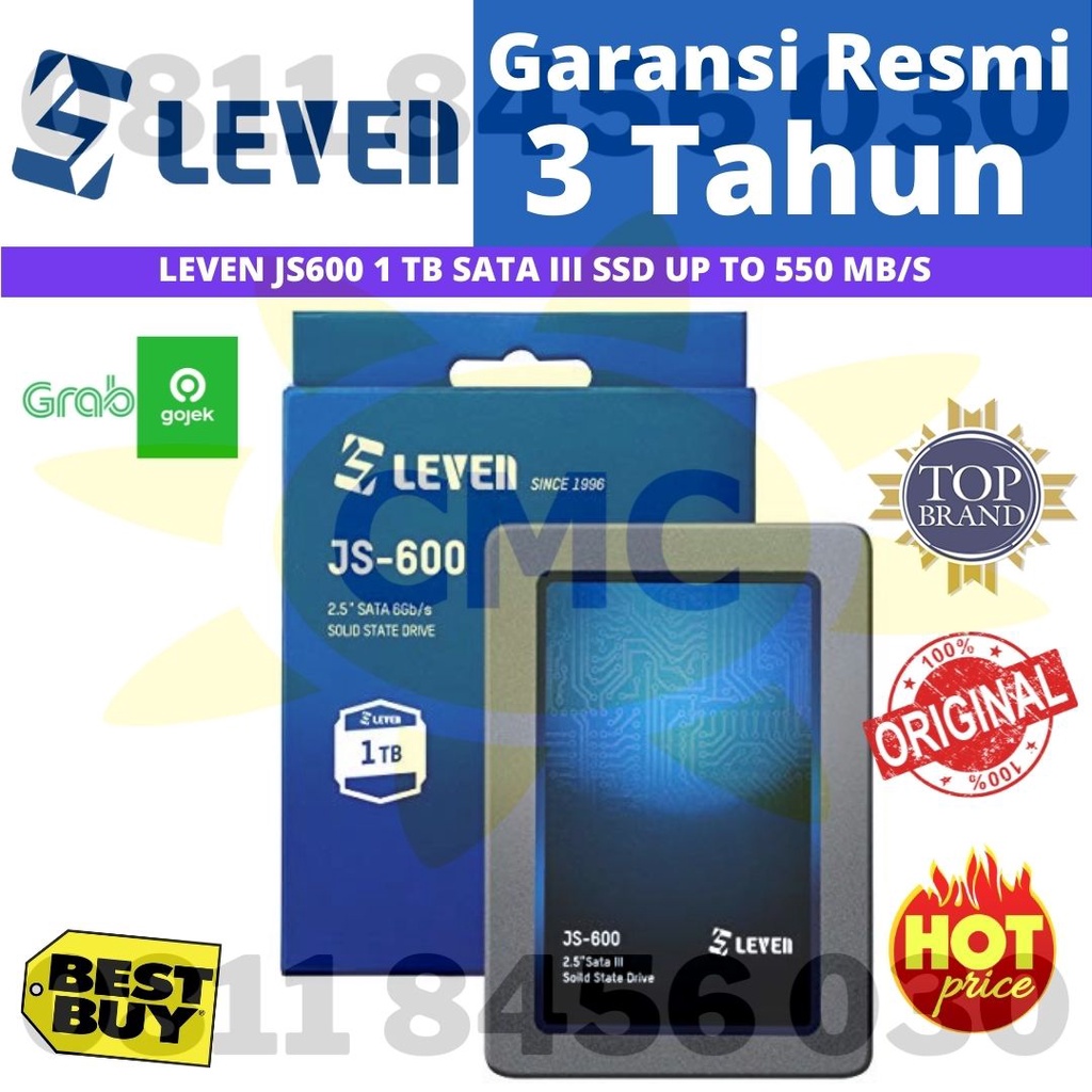 SSD LEVEN JS600 1 TB SATA III SSD SETARA CRUCIAL BX500