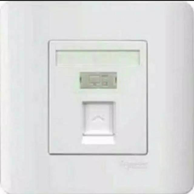 Clipsal Schneider Zencelo White Telephone Socket Line Telepon