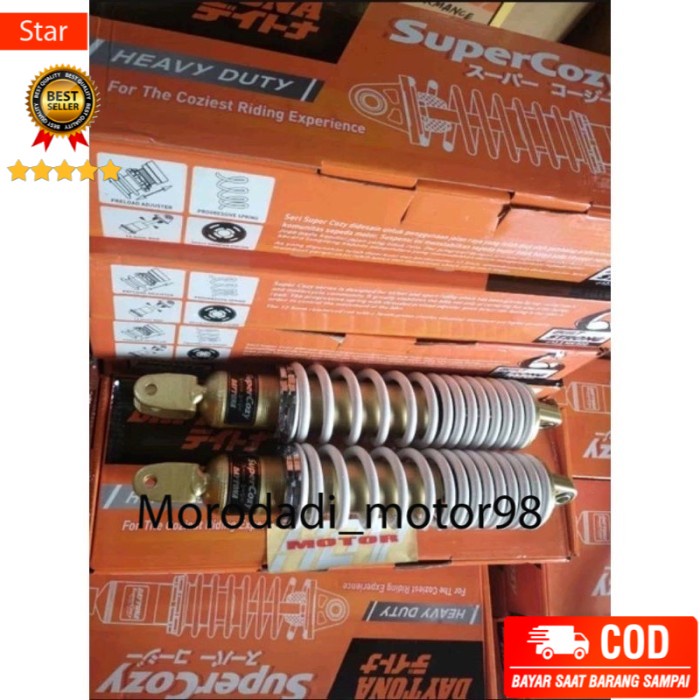 shockbreaker belakang Yamaha daytona Super Cozy putih Nmax Xmax Aerox