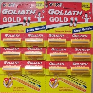 Cukuran Jenggot Murah Voxy GOLIATH Gold Pisau 2 Pisau Cukur Jenggot / Pisau Cukur Kumis Merek GOLIATH