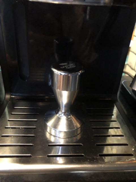 Tamper Kopi Espresso Machine Mesin Flat Coffee Stainless Steel Chrome Plated 50mm - Pnp.gadget