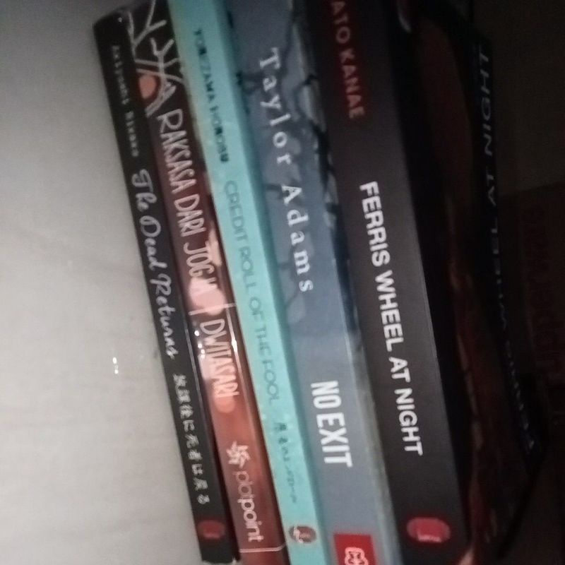 buku preloved penerbit haru, hyouka Ferris wheel at night, no exit, the dead returns
