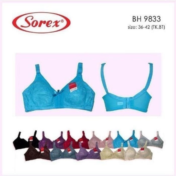Promo BH  Bra Big Size Tanpa Kawat Sorex 9833 Murah