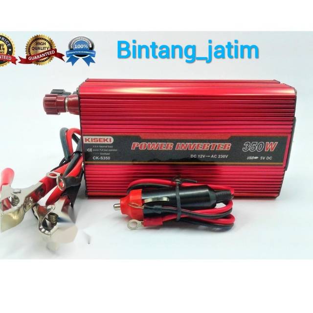 power inverter  350w berubah arus aki  dc 12v ke ac 220v 