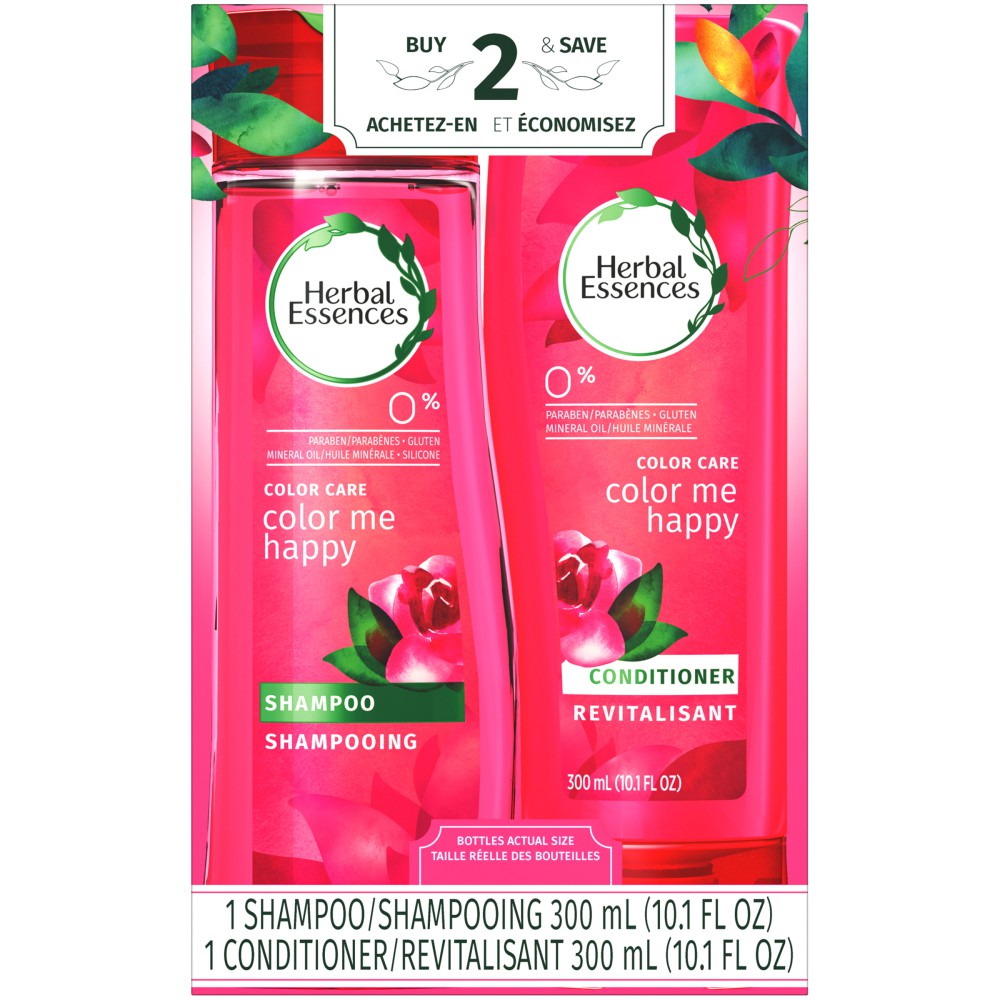 Herbal Essences Shampoo Dan Conditioner Colour Me Happy With Rose Essences 300ml Shopee Indonesia