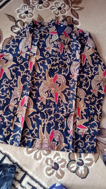 Kemeja Batik Kembang Lombok Ful Furing Katun Halus Baturaden Size M-xxl Asli Solo