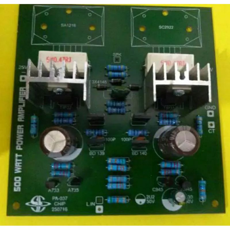 ORIGINAL         KIT  driver 3 tingkat driver power 400-500 watt mono