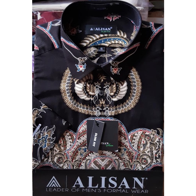 Alisan Kemeja Batik Lengan Pendek - Slim Fit