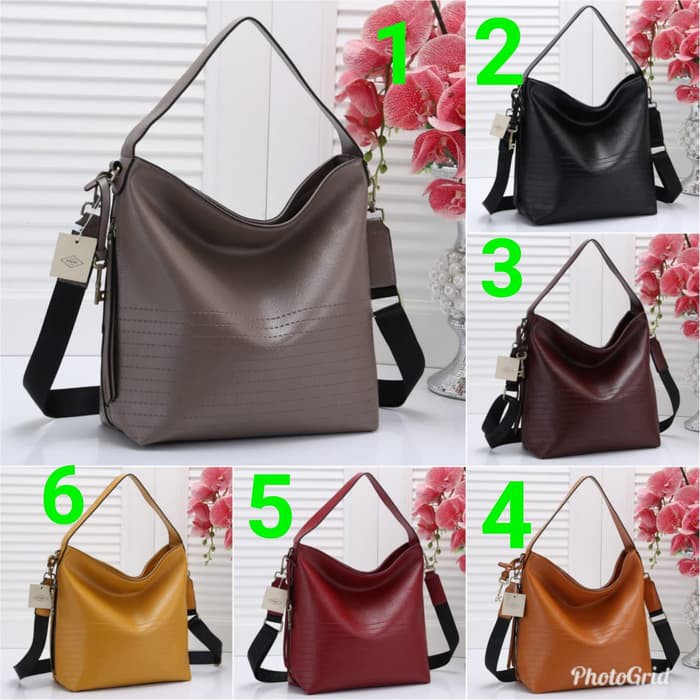 KUALITAS BAGUS TAS FOSSIL HOBO MAYA BAHAN CLEMENTE LIKEE ORIGINAL KEKINIAN